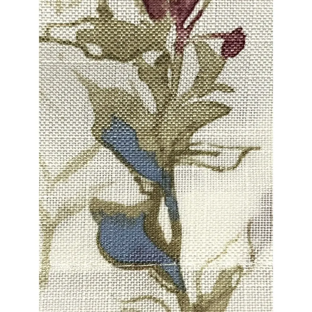 LAURA ASHLEY Wild Meadow Floral Window Curtains 2 Panels 38x96” Orange Blue Pink